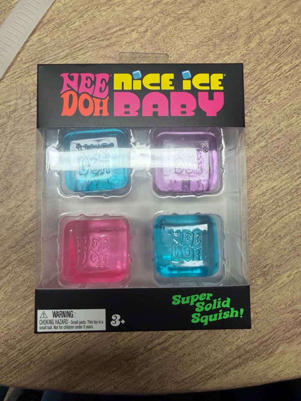 NeeDoh Nice Ice Baby Squish Pack - Pink, Purple & Blue